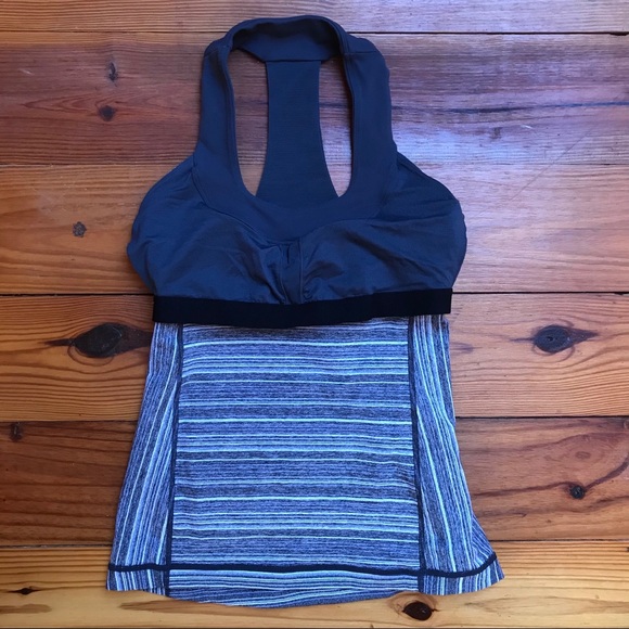 Lululemon Gray Striped Tank Top, EUC, 4 - Picture 11 of 14